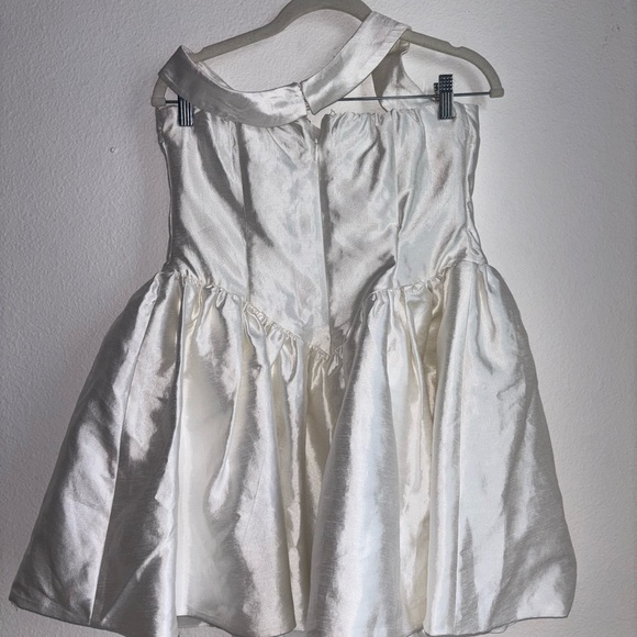 MARE MARE
Drop-waist Fit & Flare Mini Dress In White large - Picture 6 of 7